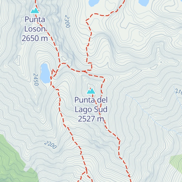 Map of Punta del Lago Sud