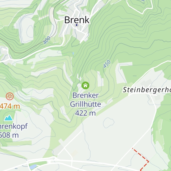 Map of Brenker Grillhütte