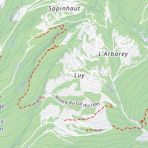 Map of Cabane La Luy