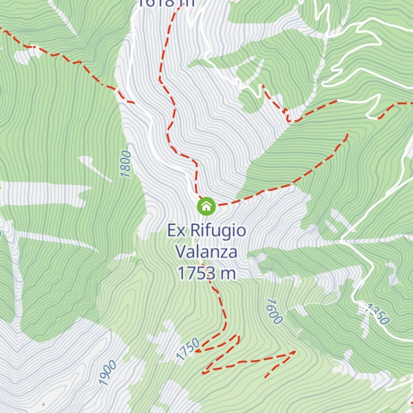 Map of Ex Rifugio Valanza