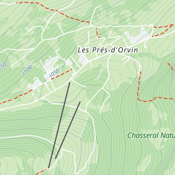 Map of Naturfreundehaus Les Prés-d'Orvin