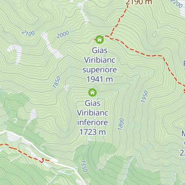 Map of Gias Viribianc inferiore