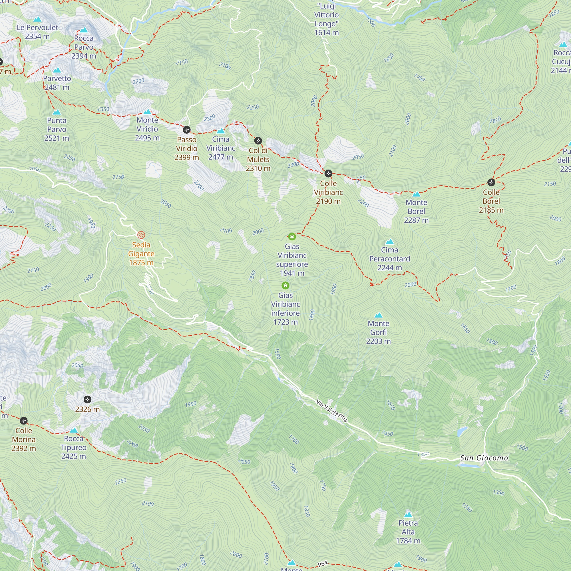 Gias Viribianc inferiore map