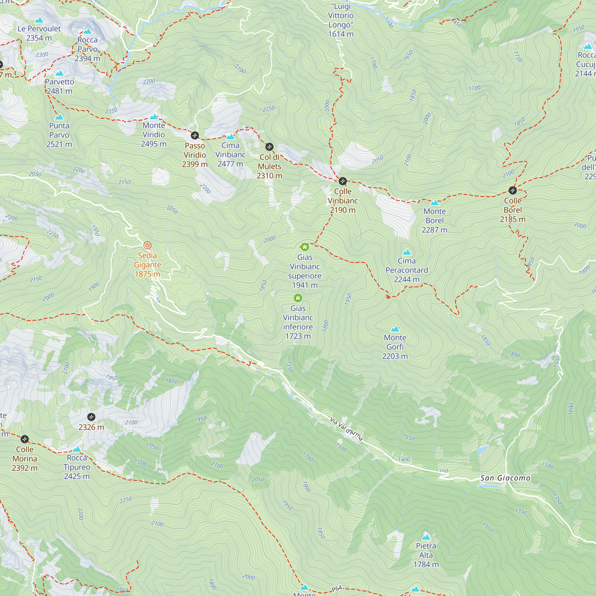 Gias Viribianc inferiore map