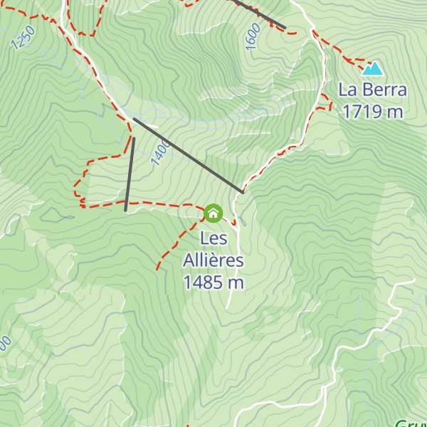 Map of Les Allières