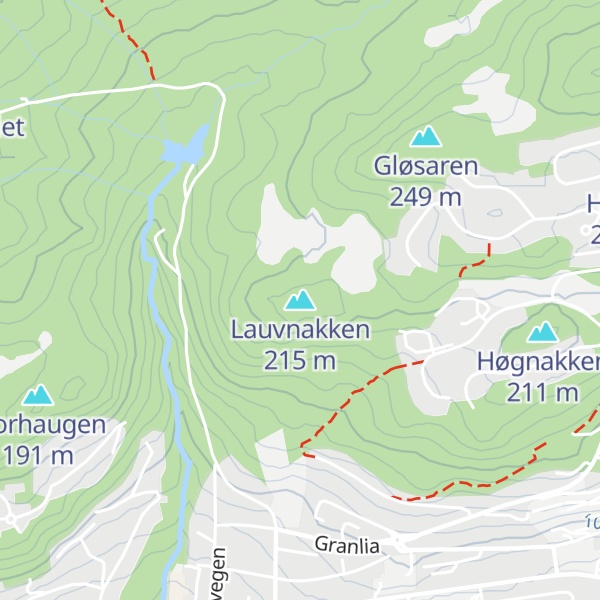 Map of Lauvnakken