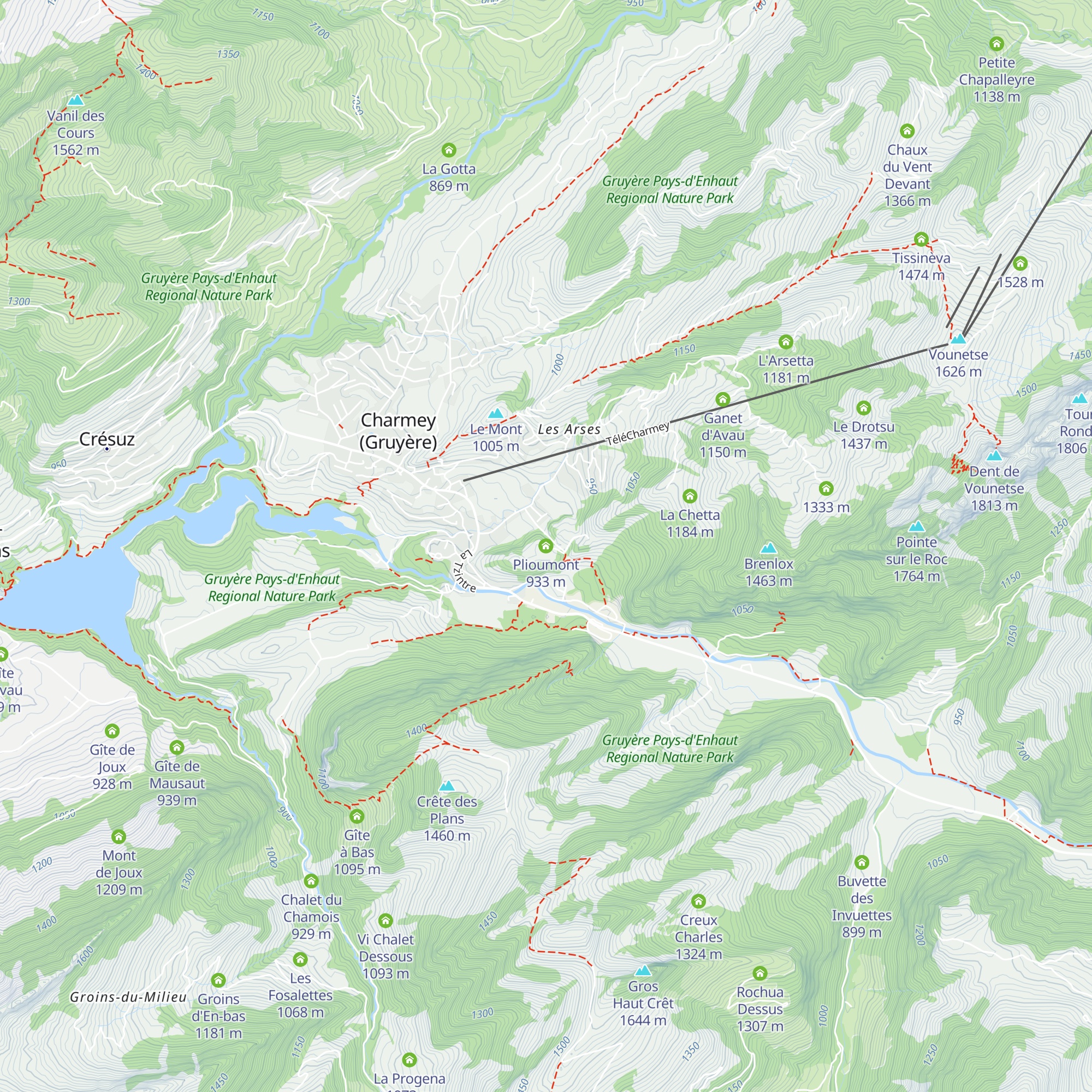 Plioumont map