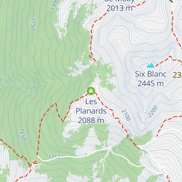 Map of Les Planards