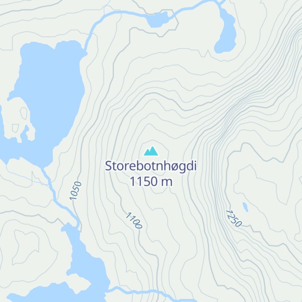 Map of Storebotnhøgdi