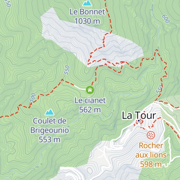 Map of Le cianet