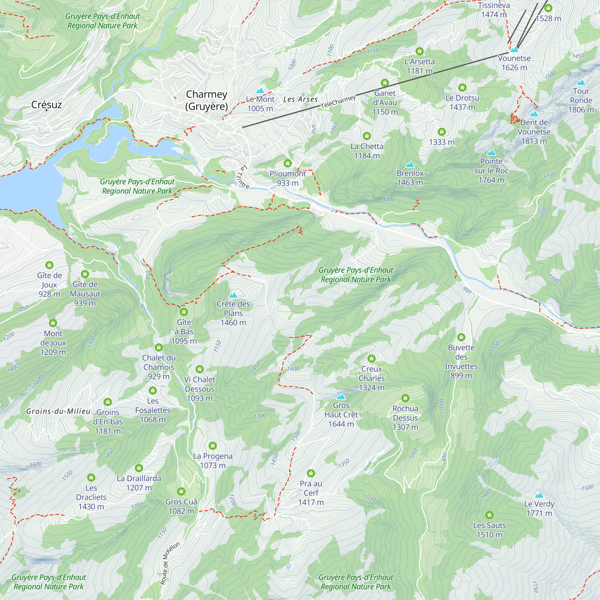 Jognins Dessus map