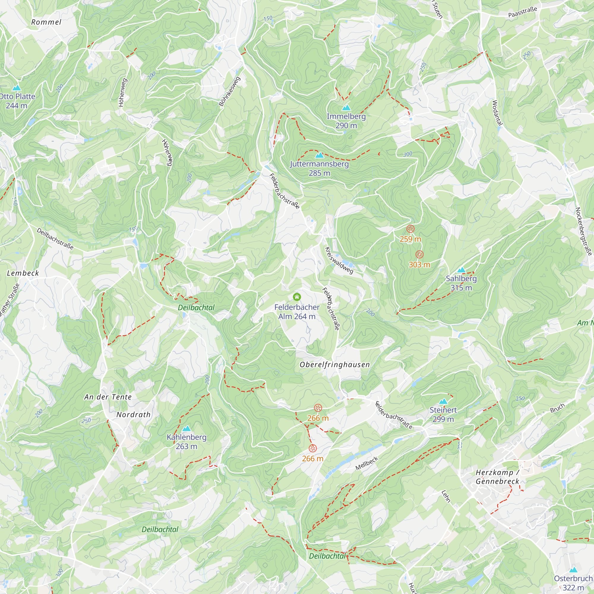 Felderbacher Alm map