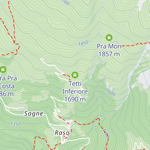 Map of Tetti Inferiore