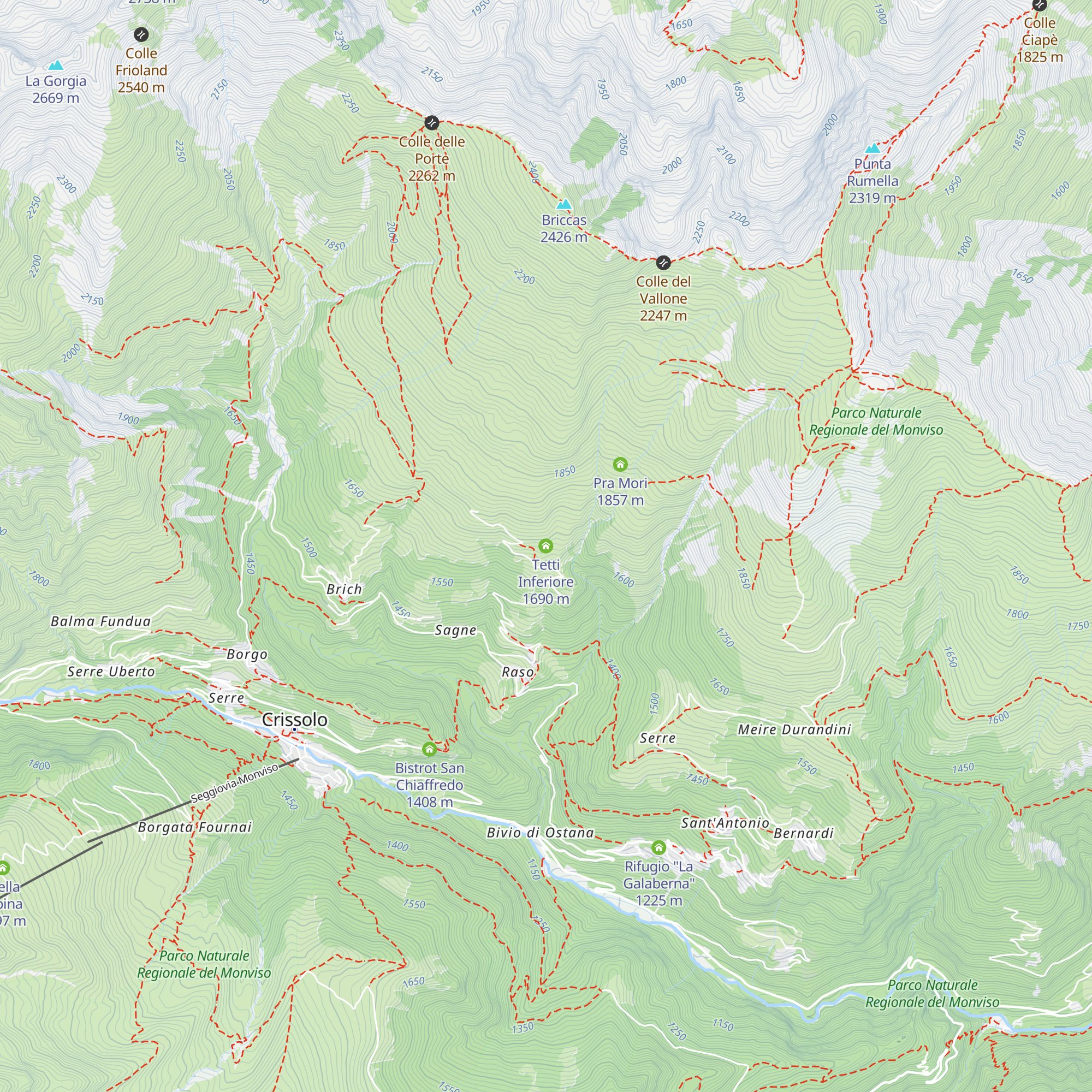 Tetti Inferiore map