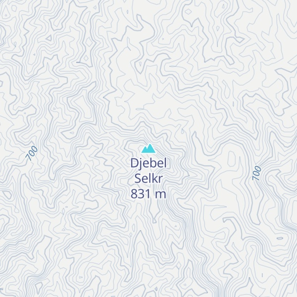 Map of Djebel Selkr