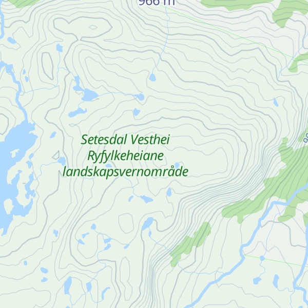 Map of Flotefjell