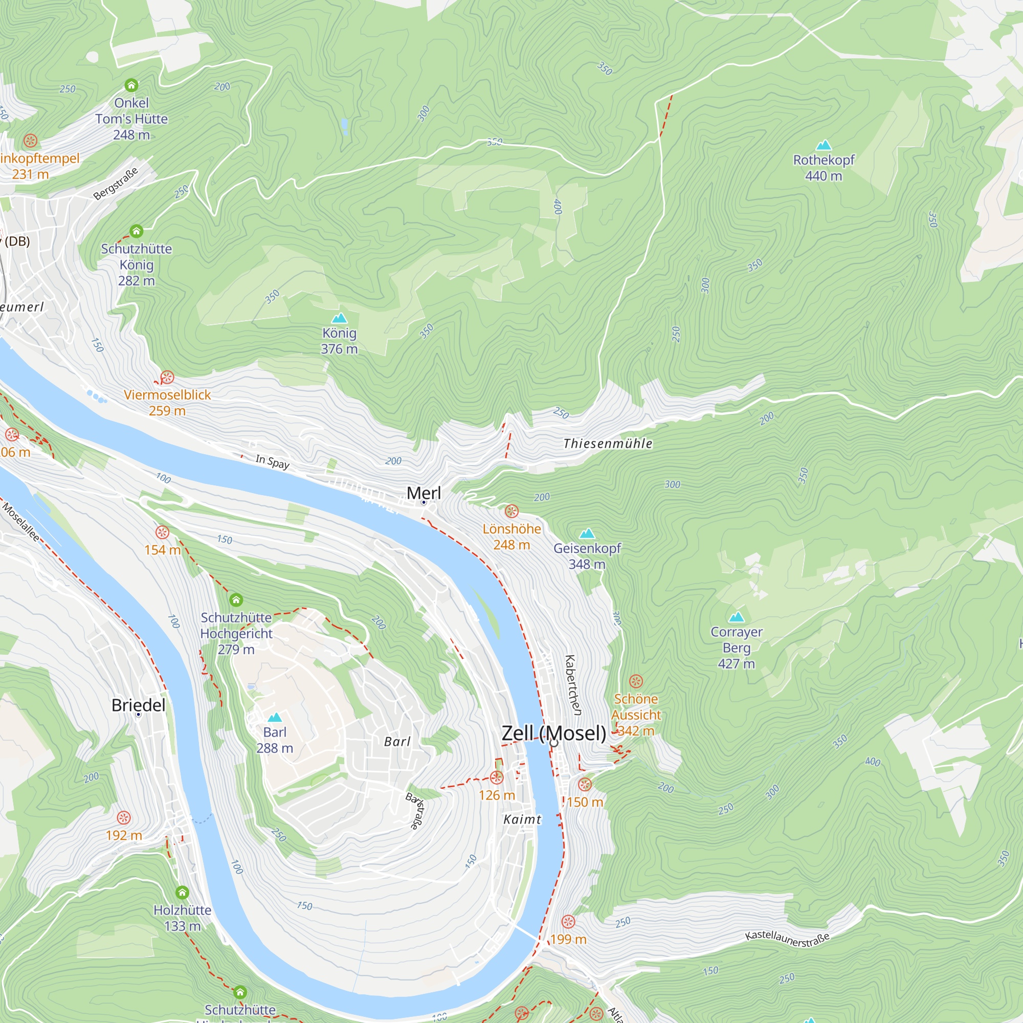 Löns-Hütte map