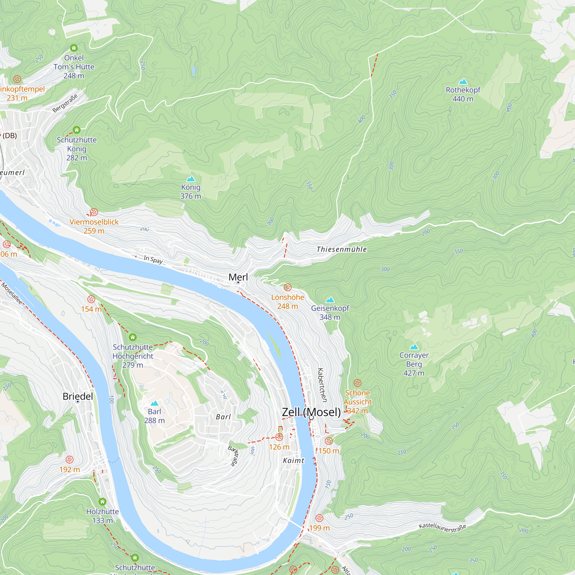 Löns-Hütte map