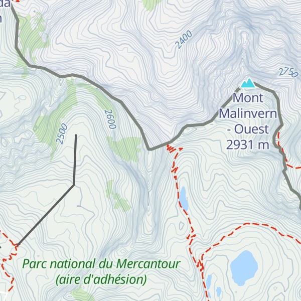Map of Tête de Combe Grosse
