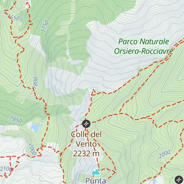 Map of Monte Muretto