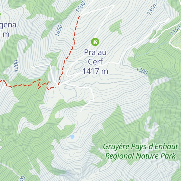 Map of Poutes Paluds Dessous