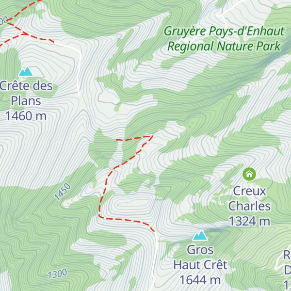 Map of Petit Haut Crêt