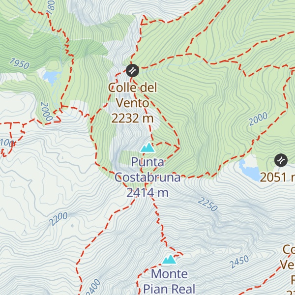 Map of Punta Costabruna