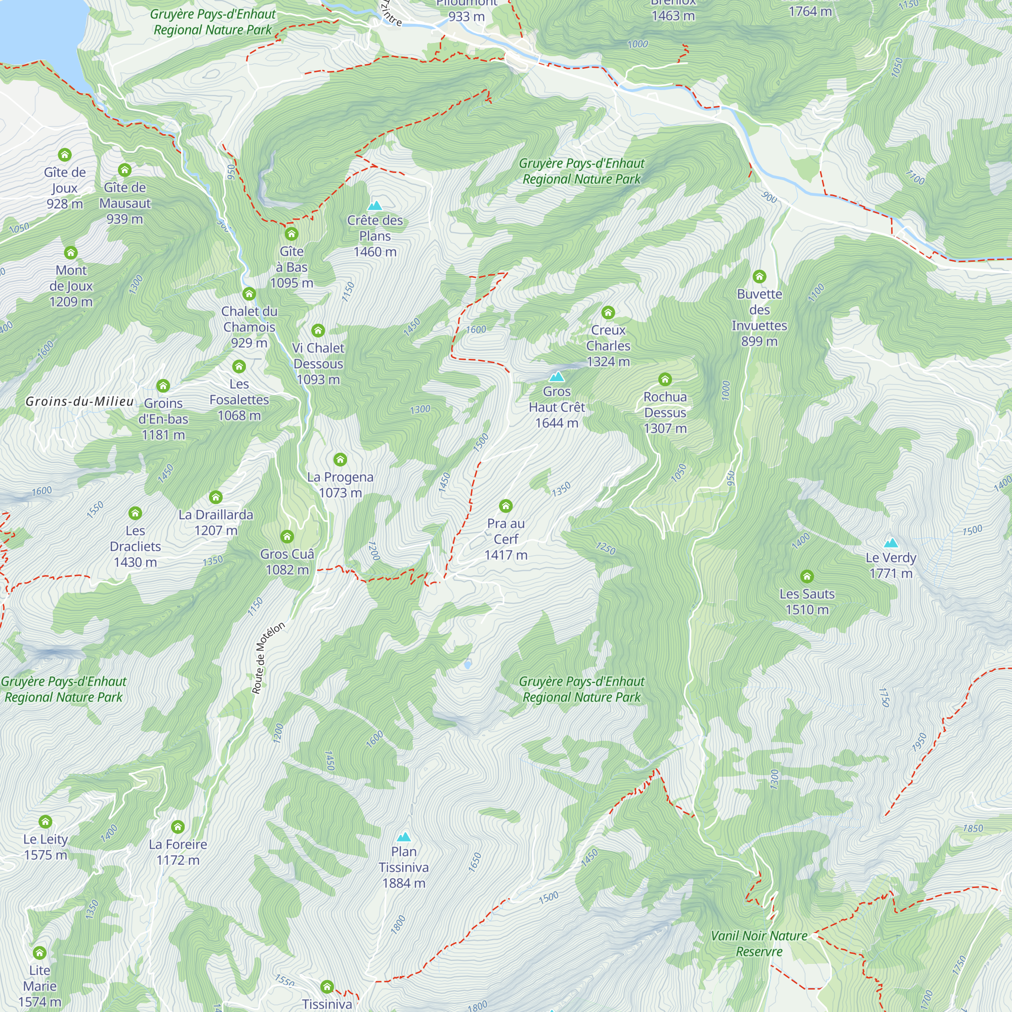 Pra au Cerf map