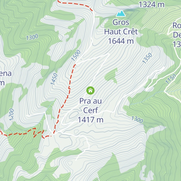 Map of Pra au Cerf