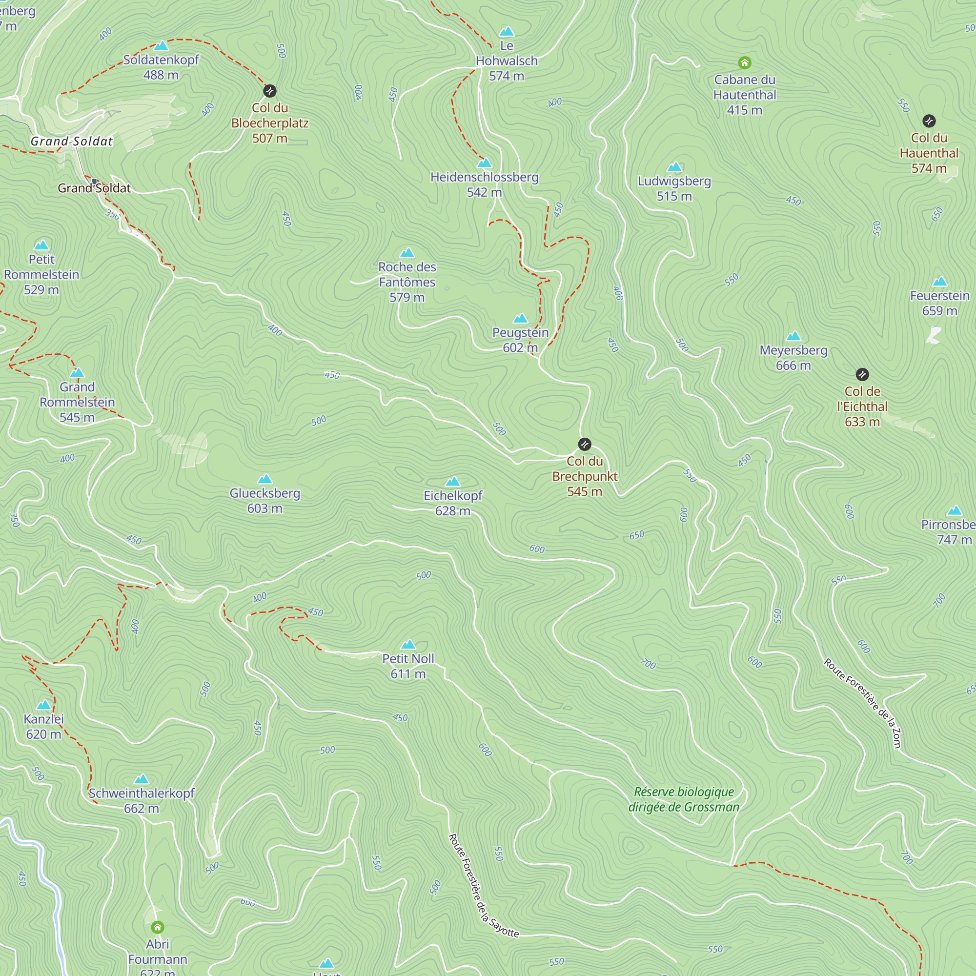 Abri du Parc aux Boeufs map