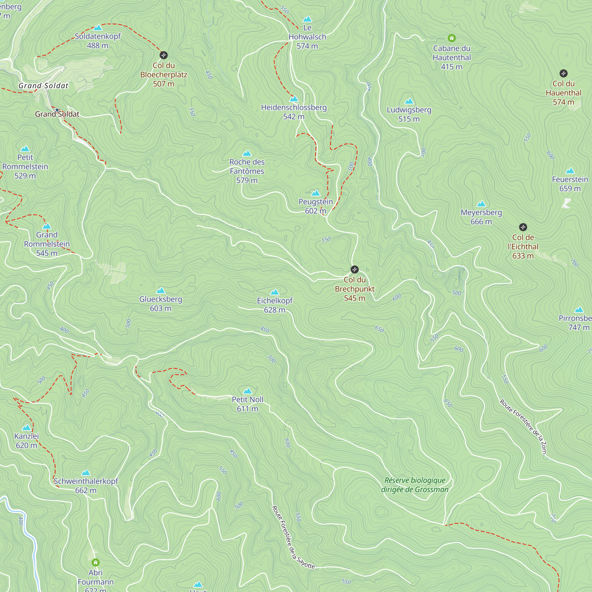 Abri du Parc aux Boeufs map