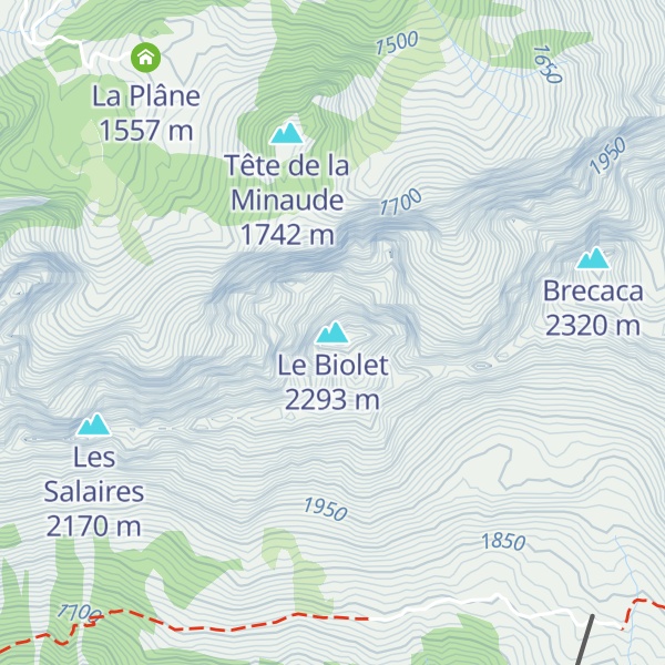 Map of Le Biolet