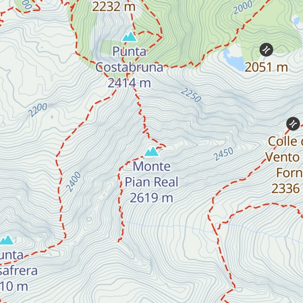 Map of Monte Pian Real