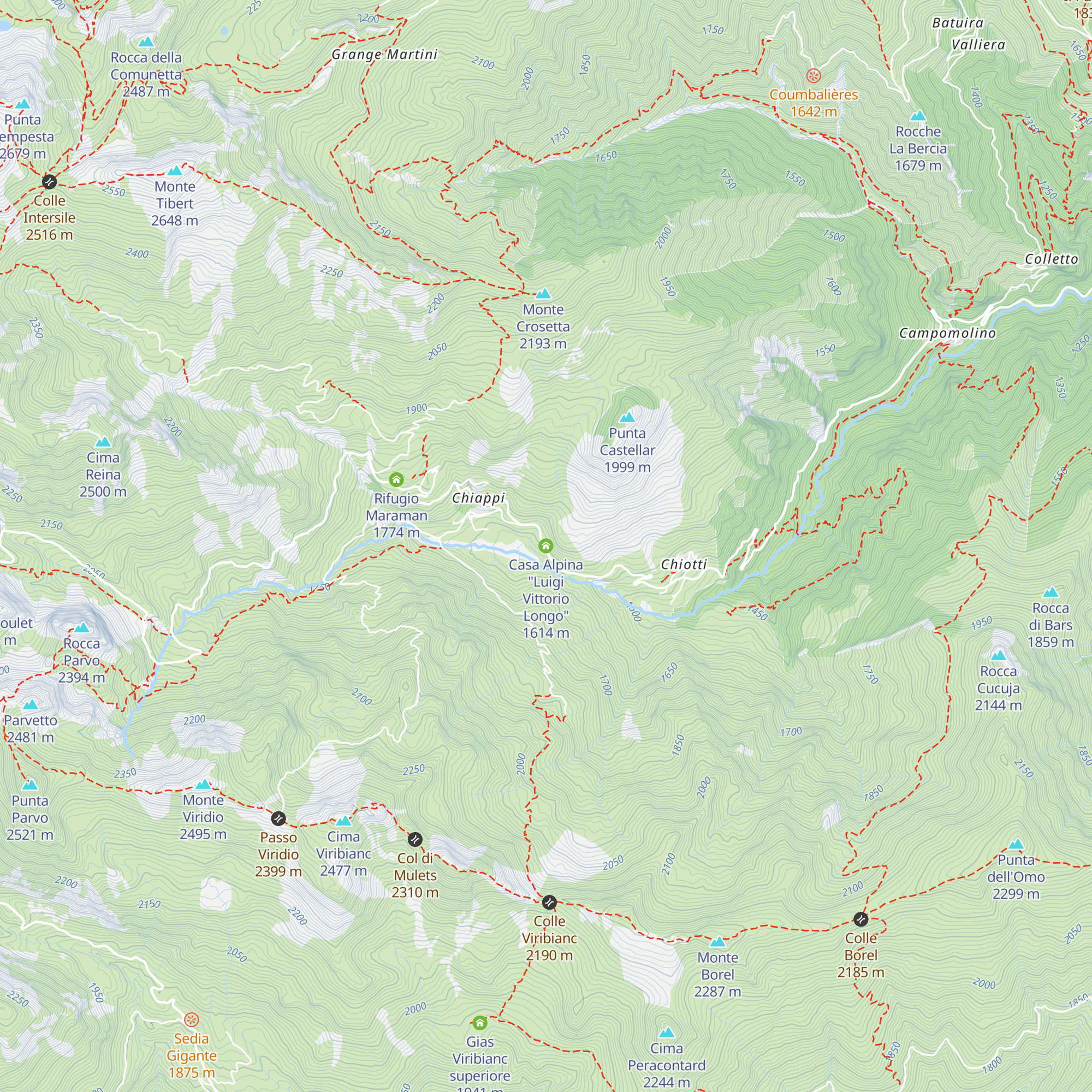 Casa Alpina "Luigi Vittorio Longo" map