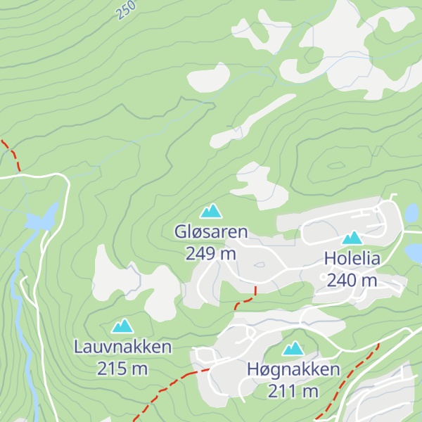 Map of Gløsaren