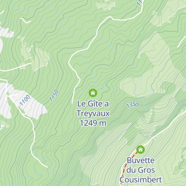 Map of Le Gîte a Treyvaux