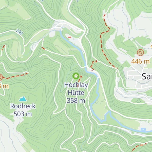 Map of Hochlay Hütte