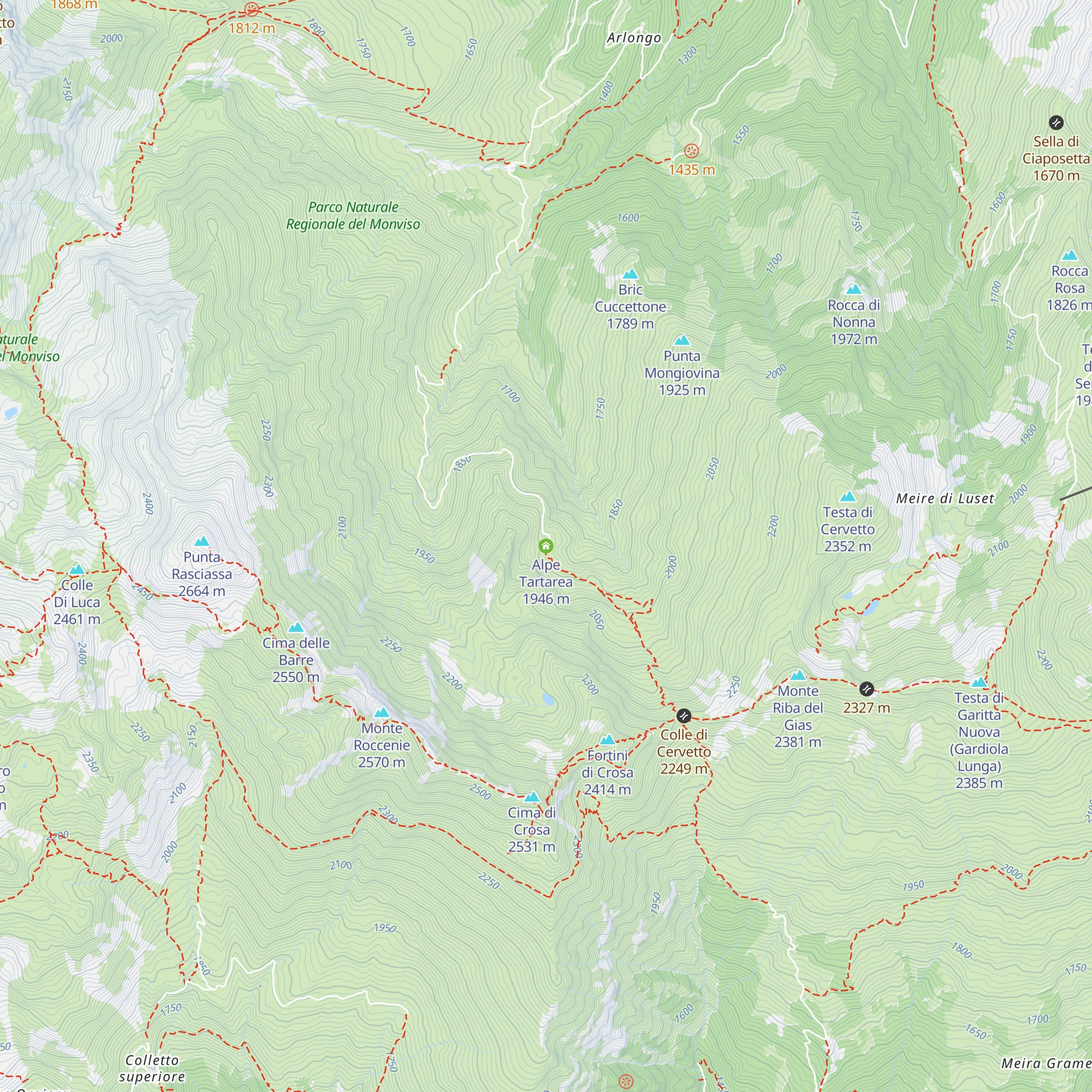 Alpe Tartarea map