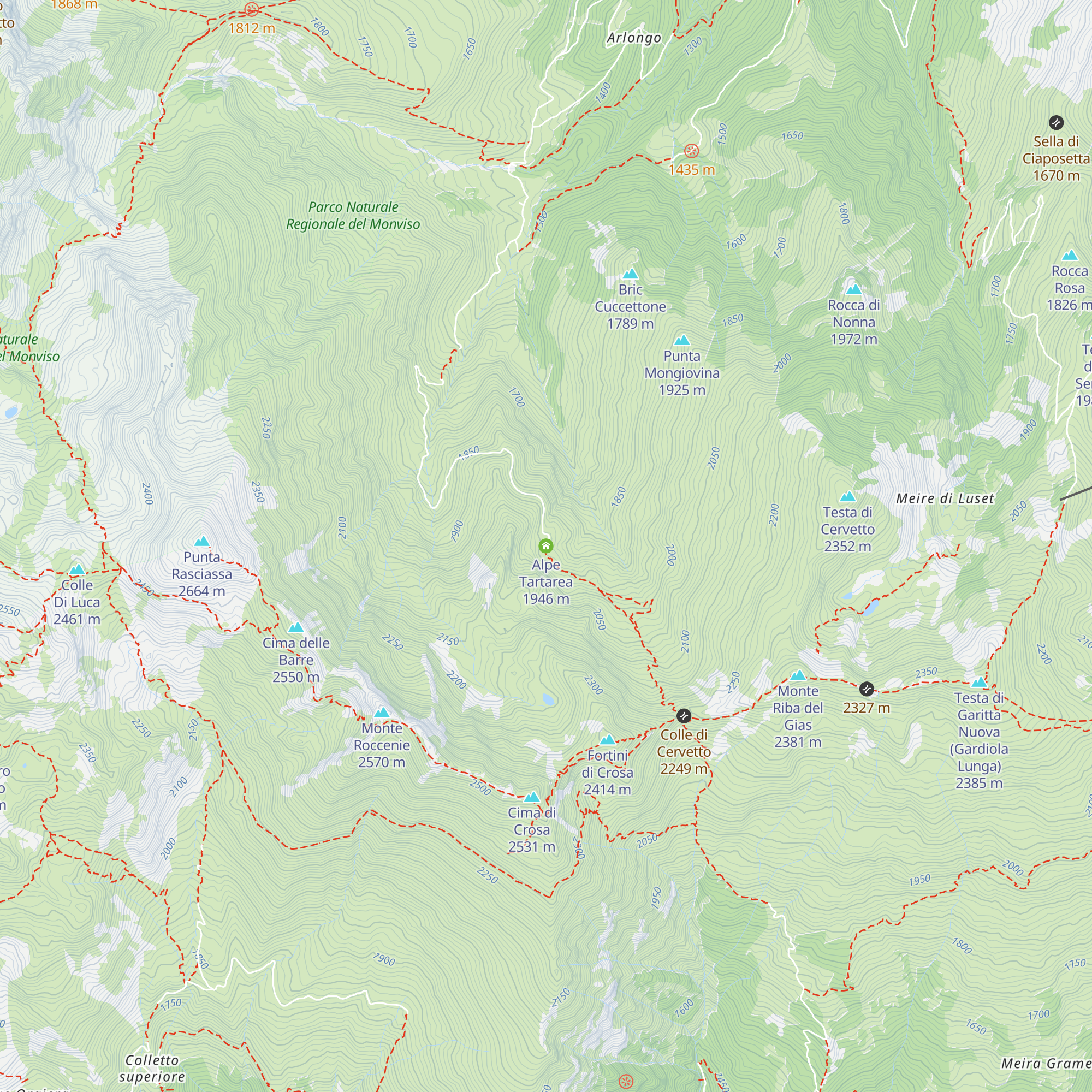 Alpe Tartarea map