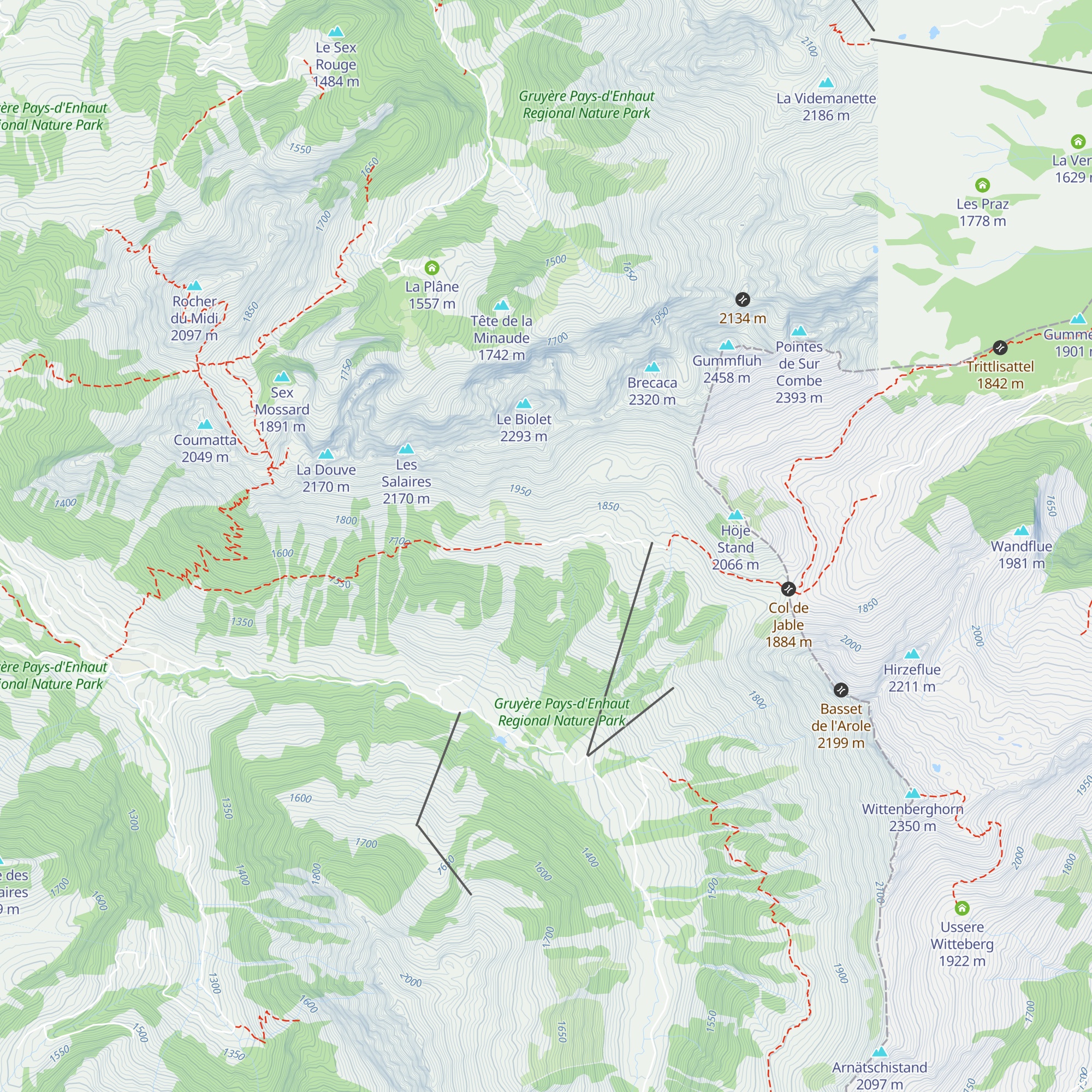 Petit Jable map