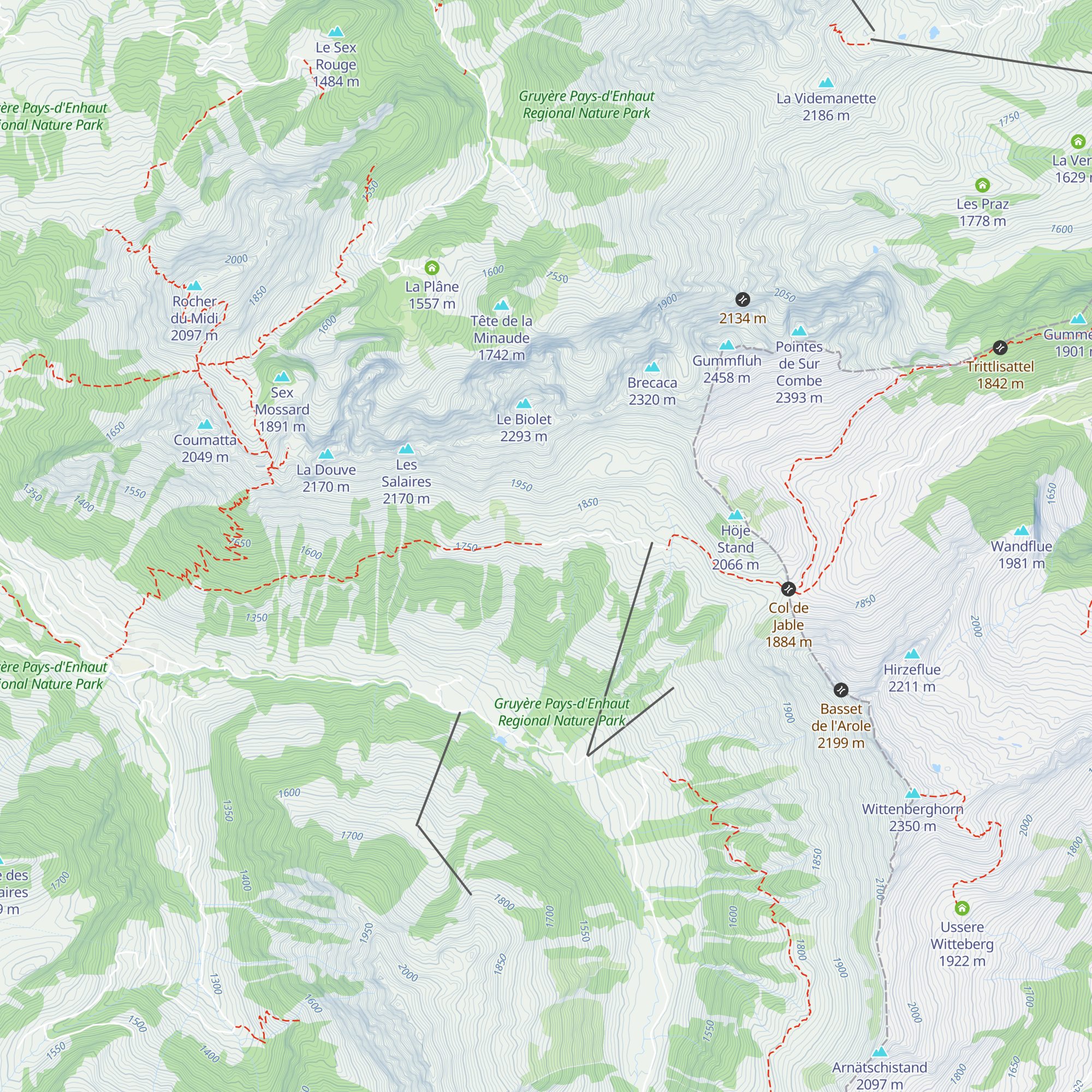 Petit Jable map
