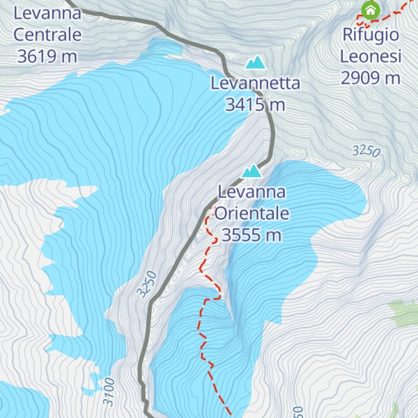 Map of Anticima Levanna Orientale