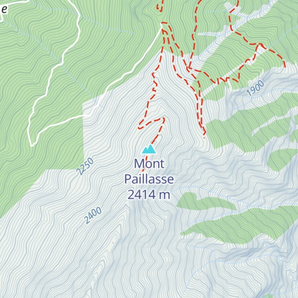 Map of Mont Paillasse