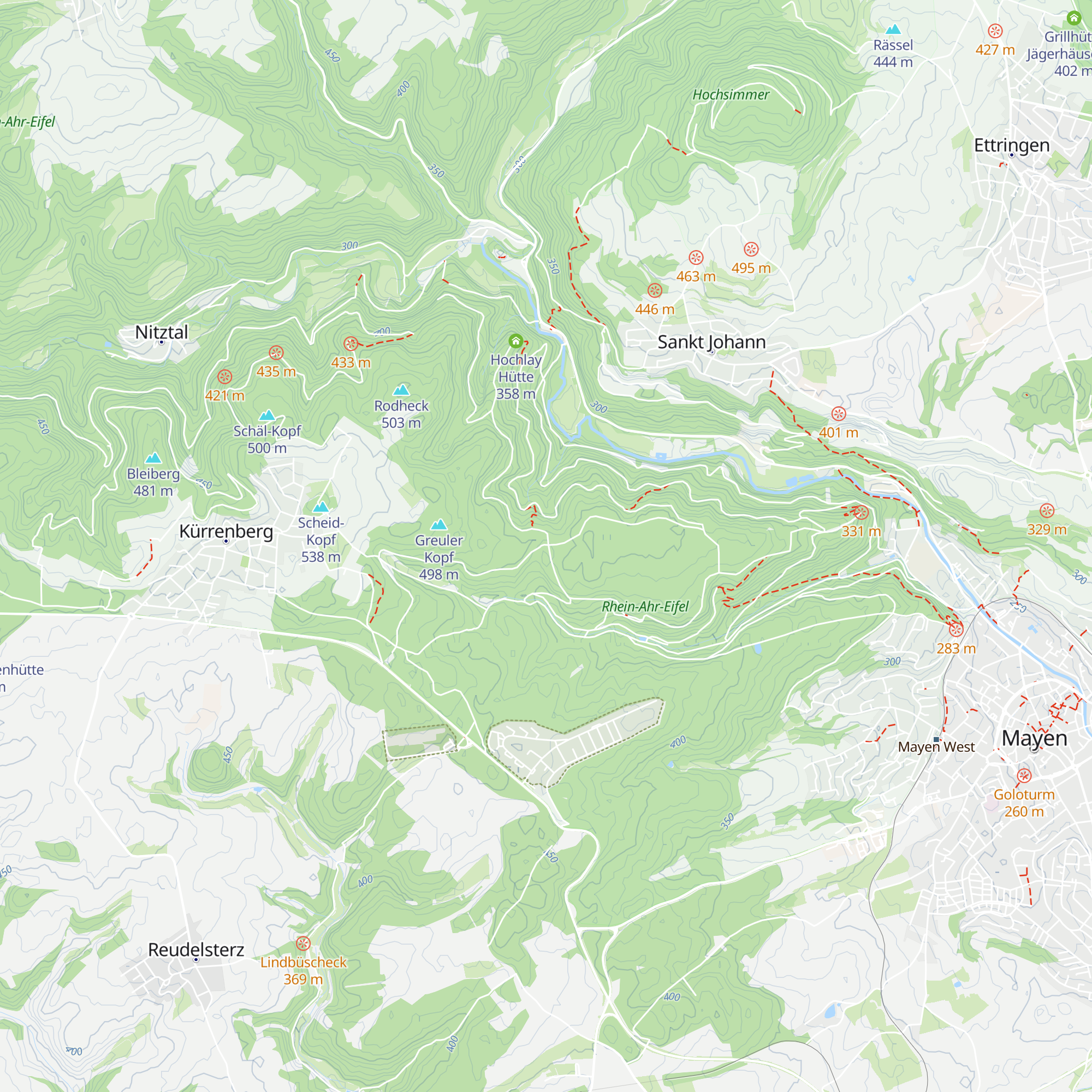 Fünfkantenstein Hütte map