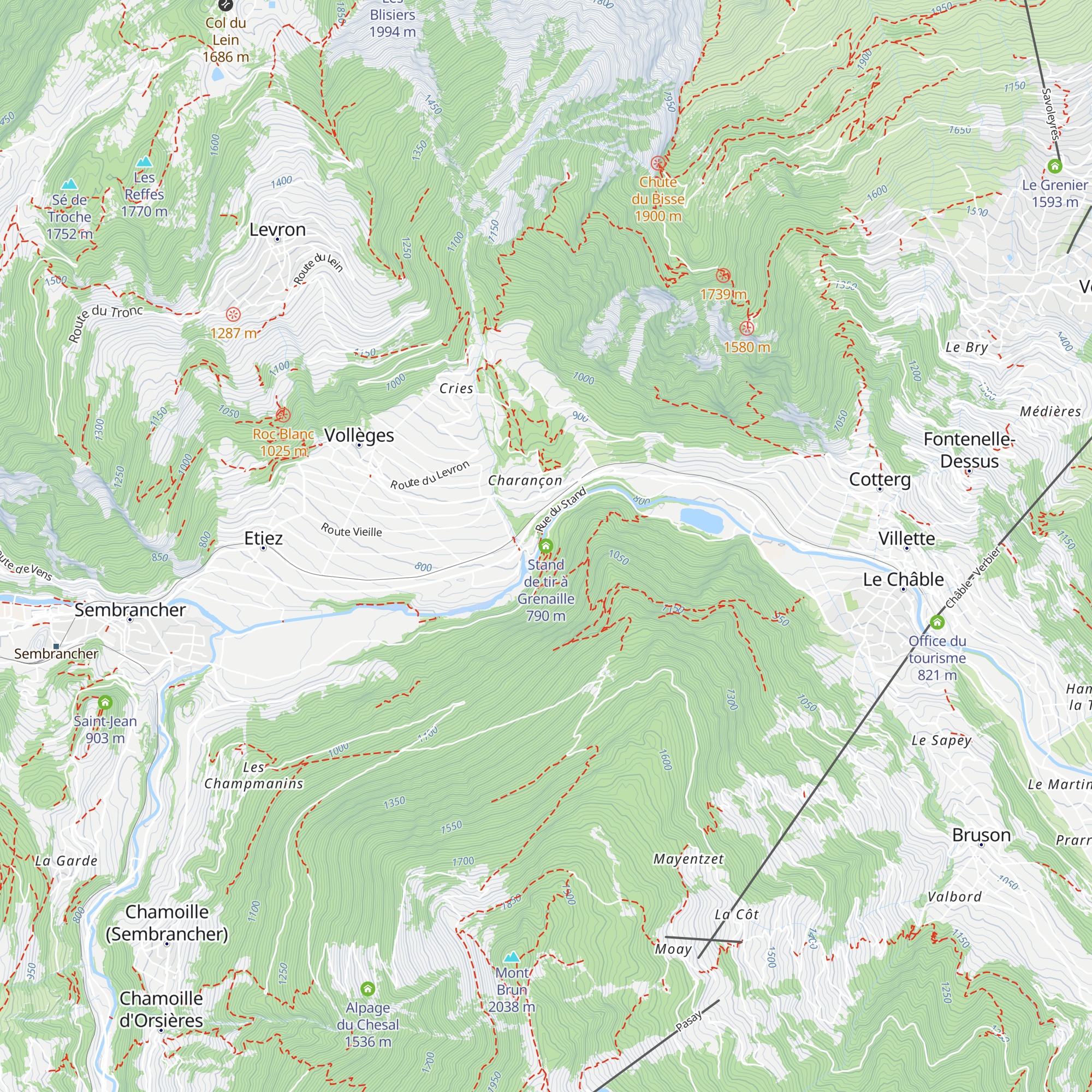 Stand de tir à Grenaille map