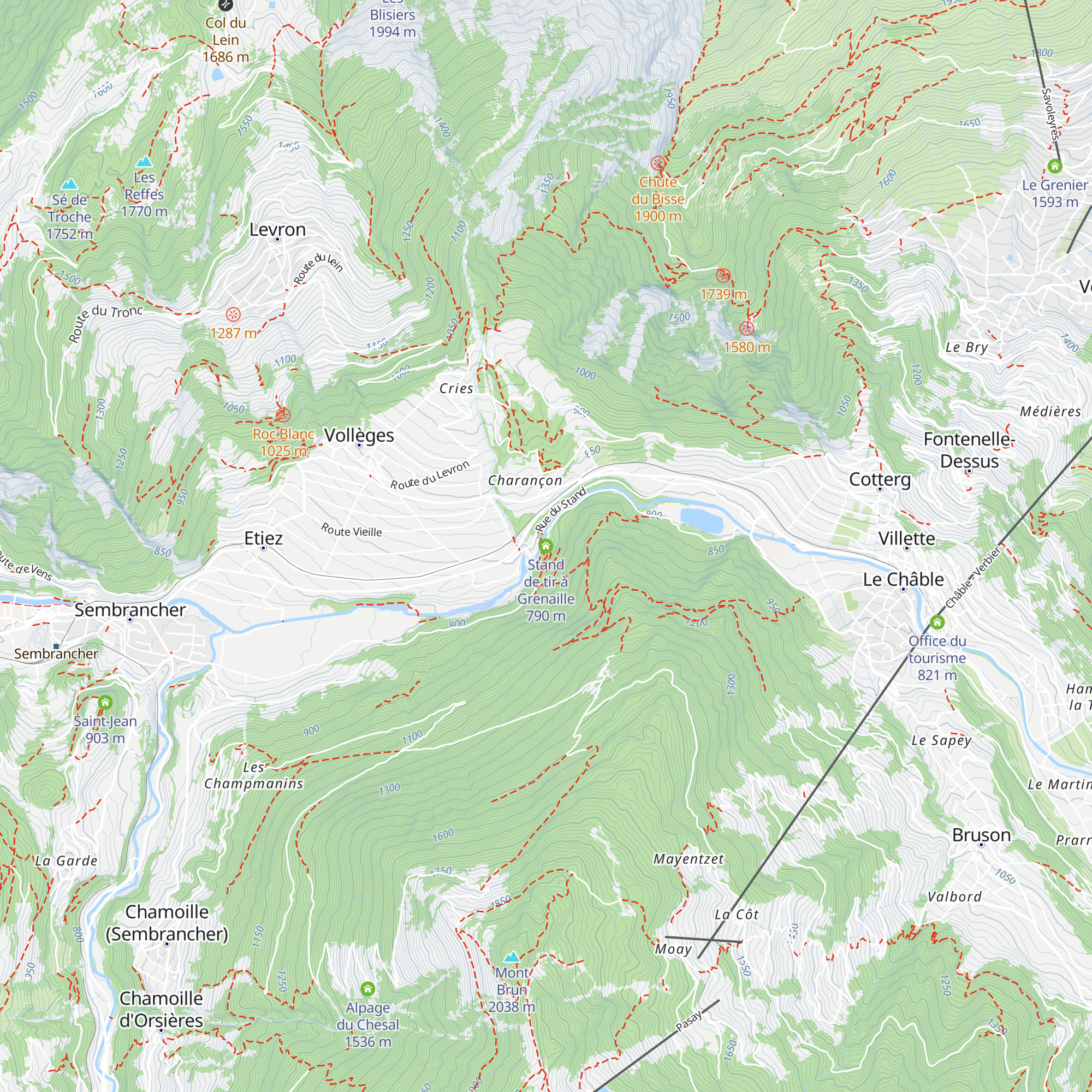 Stand de tir à Grenaille map
