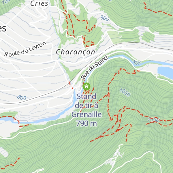 Map of Stand de tir à Grenaille