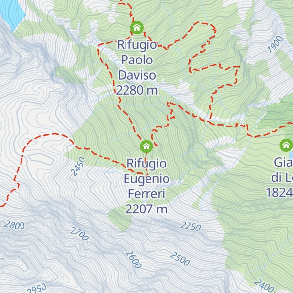 Map of Rifugio Eugenio Ferreri