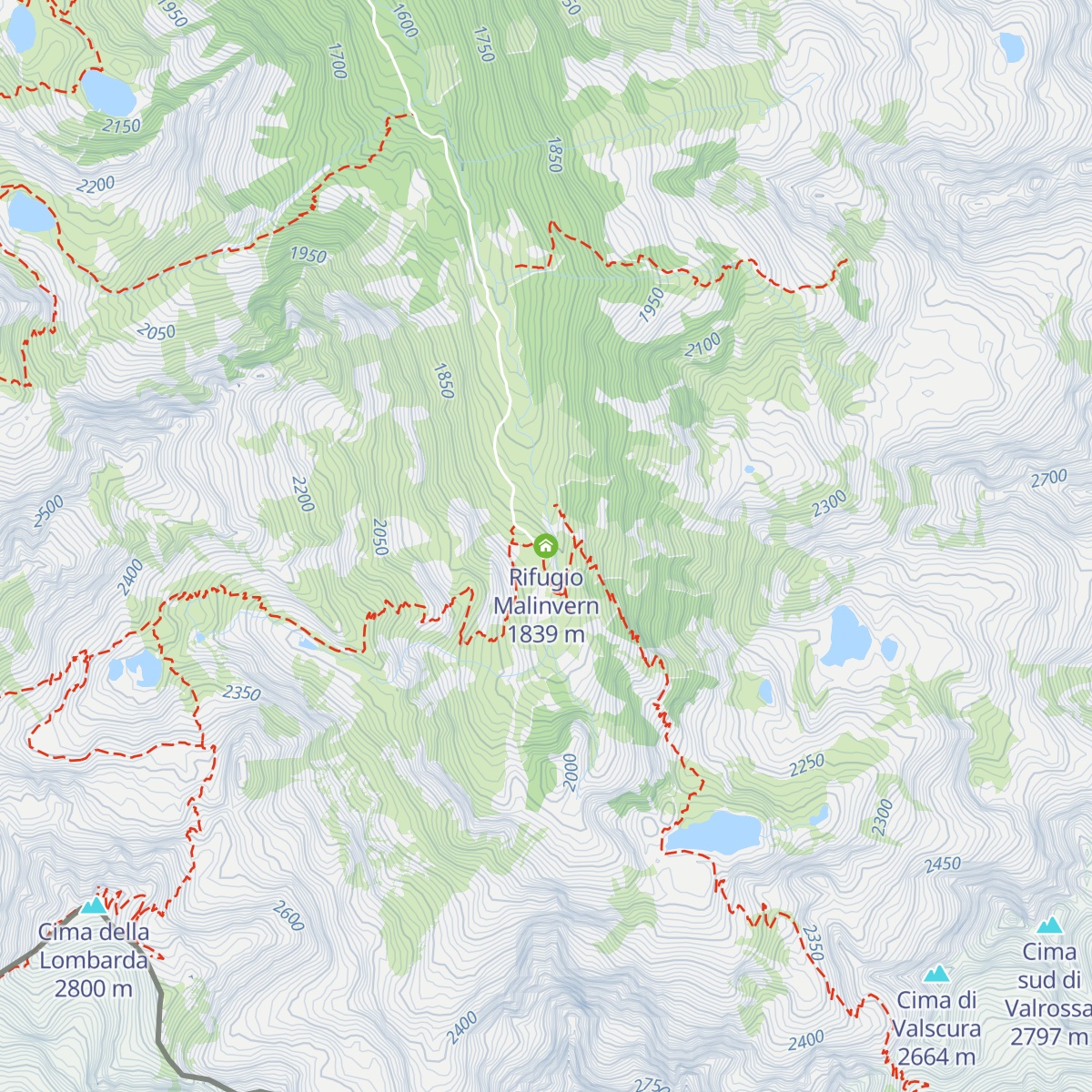 Rifugio Malinvern map