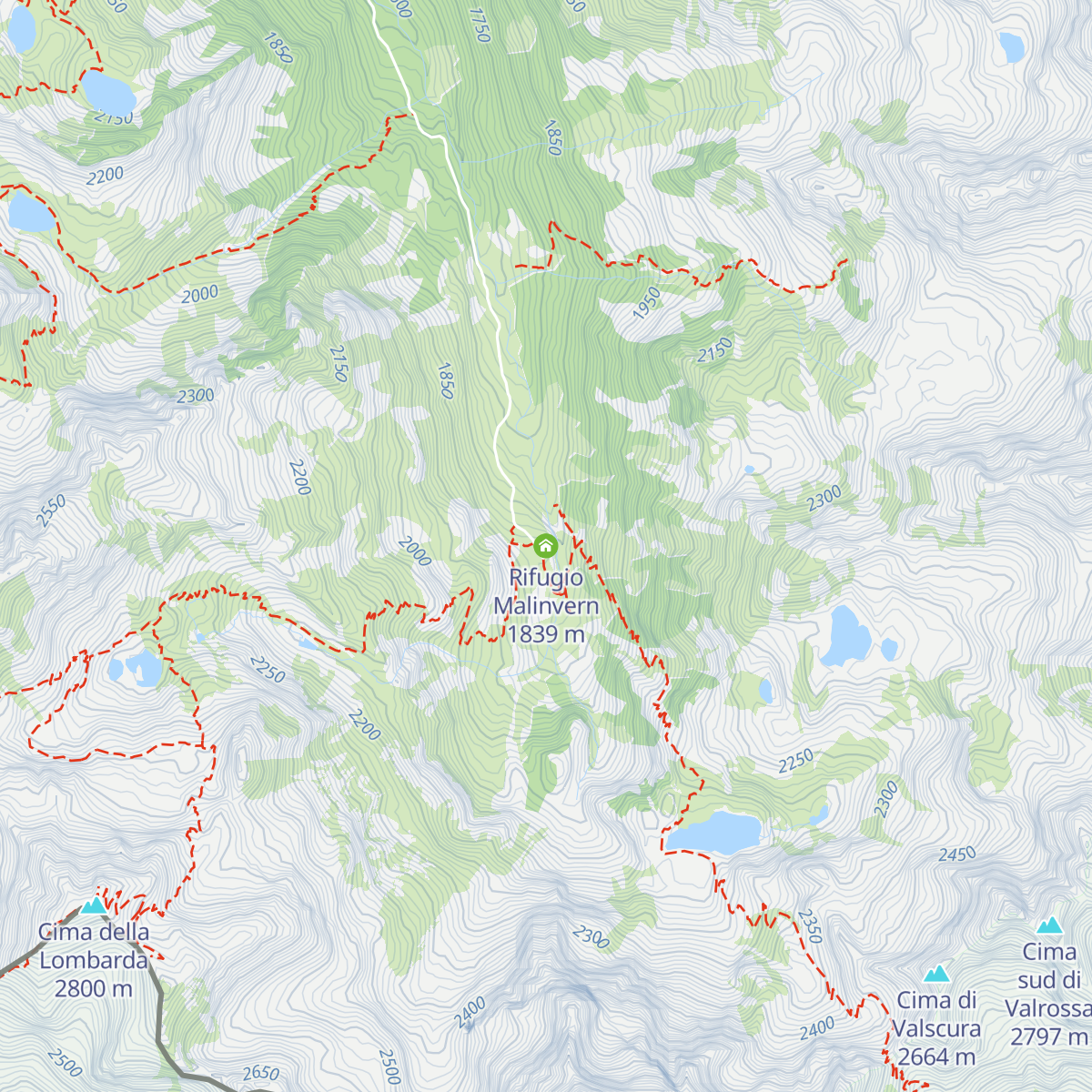 Rifugio Malinvern map